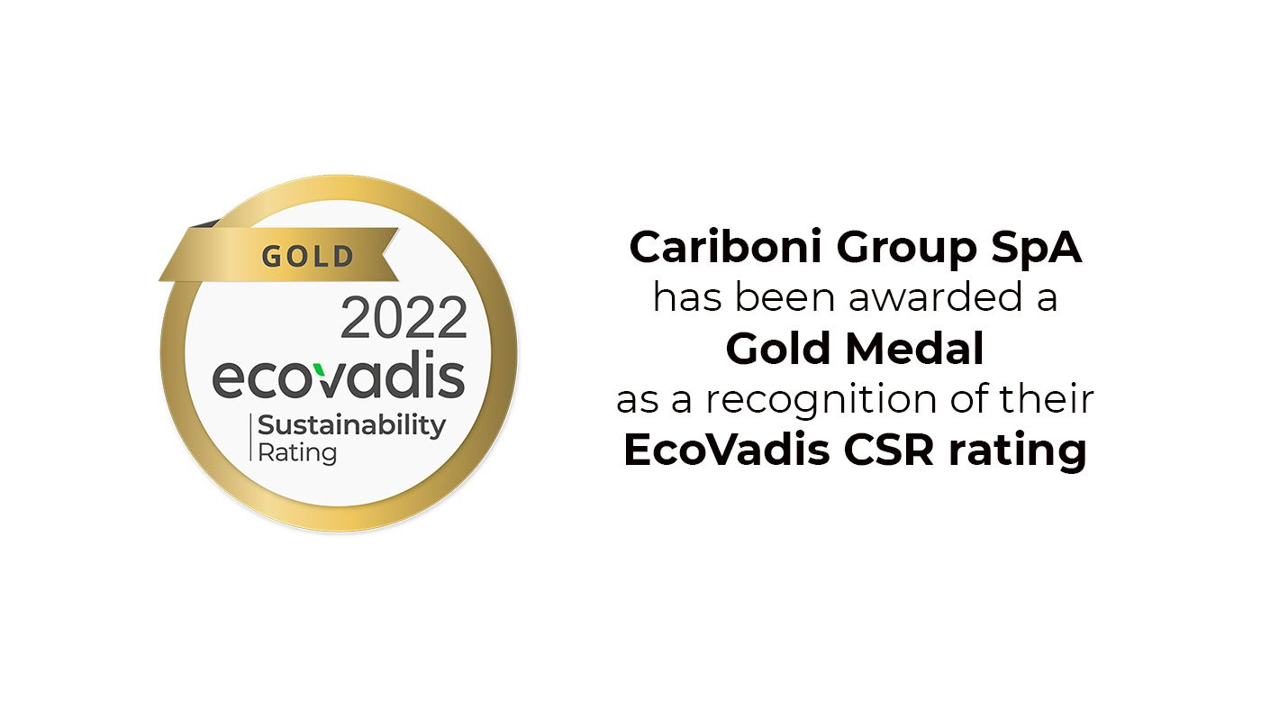 Cariboni Group erhält die Goldmedaille EcoVadis, 2022